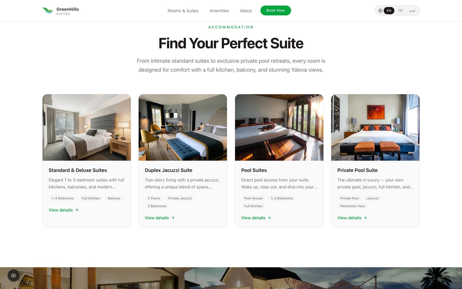 The GreenHills Suites site